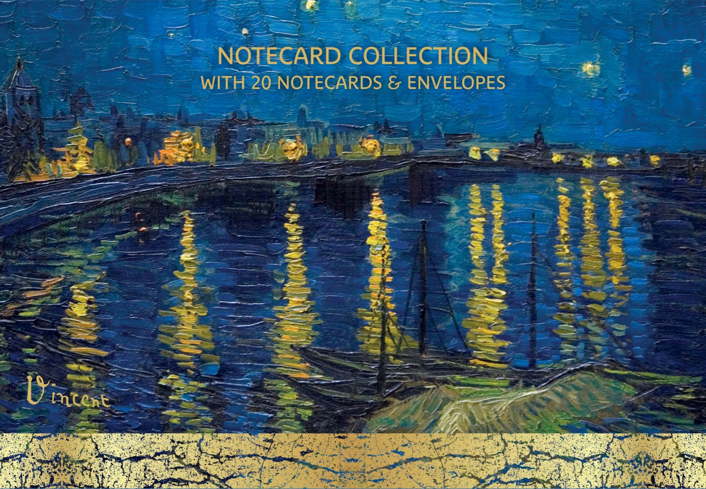 Gifted Stationery Notecard Collection Van Gogh Starry Night 20 Notecards