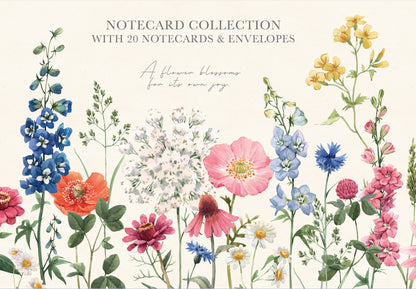 Gifted Stationery Notecard Collection Wild Harmony 20 Notecards & Envelopes