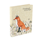 Gifted Stationery Notecard Wallet Tan Foxy Tales Design 12 Notecards & Envelopes