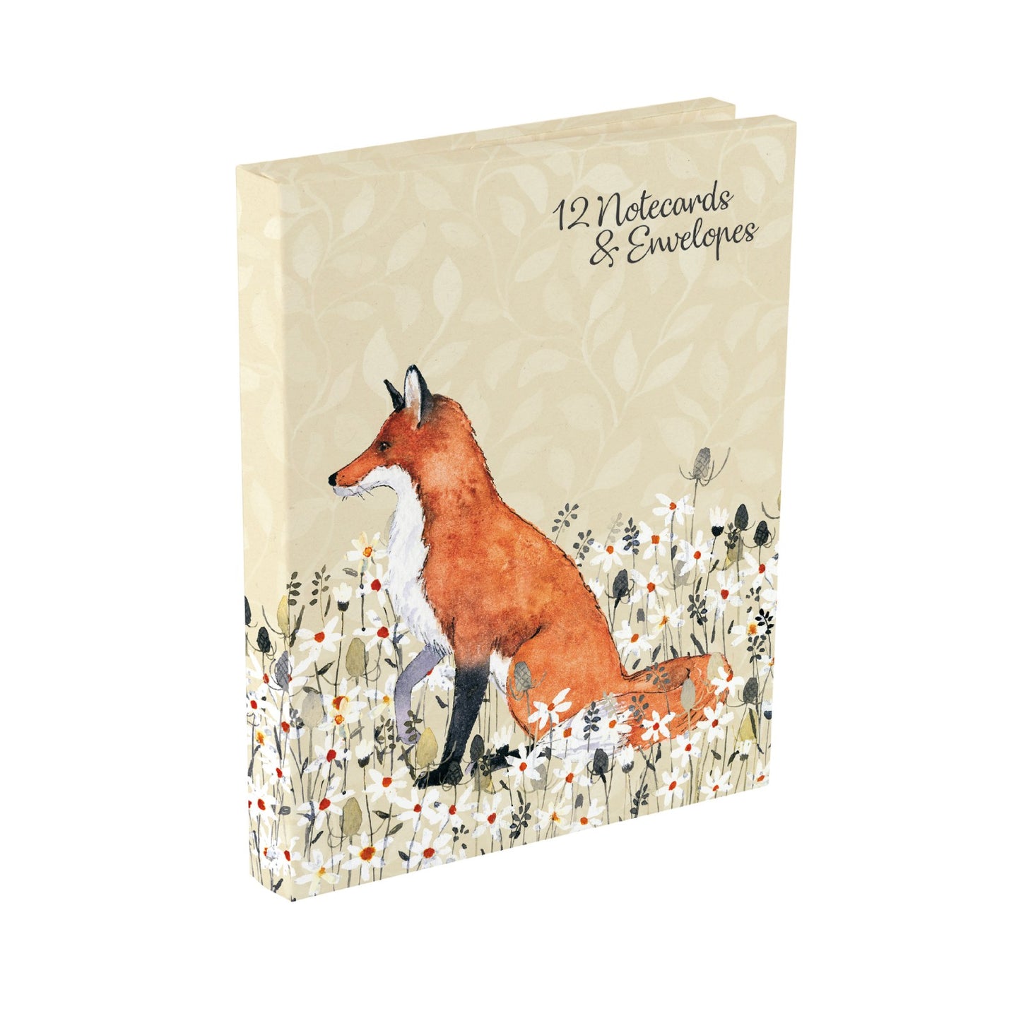 Gifted Stationery Notecard Wallet Tan Foxy Tales Design 12 Notecards & Envelopes