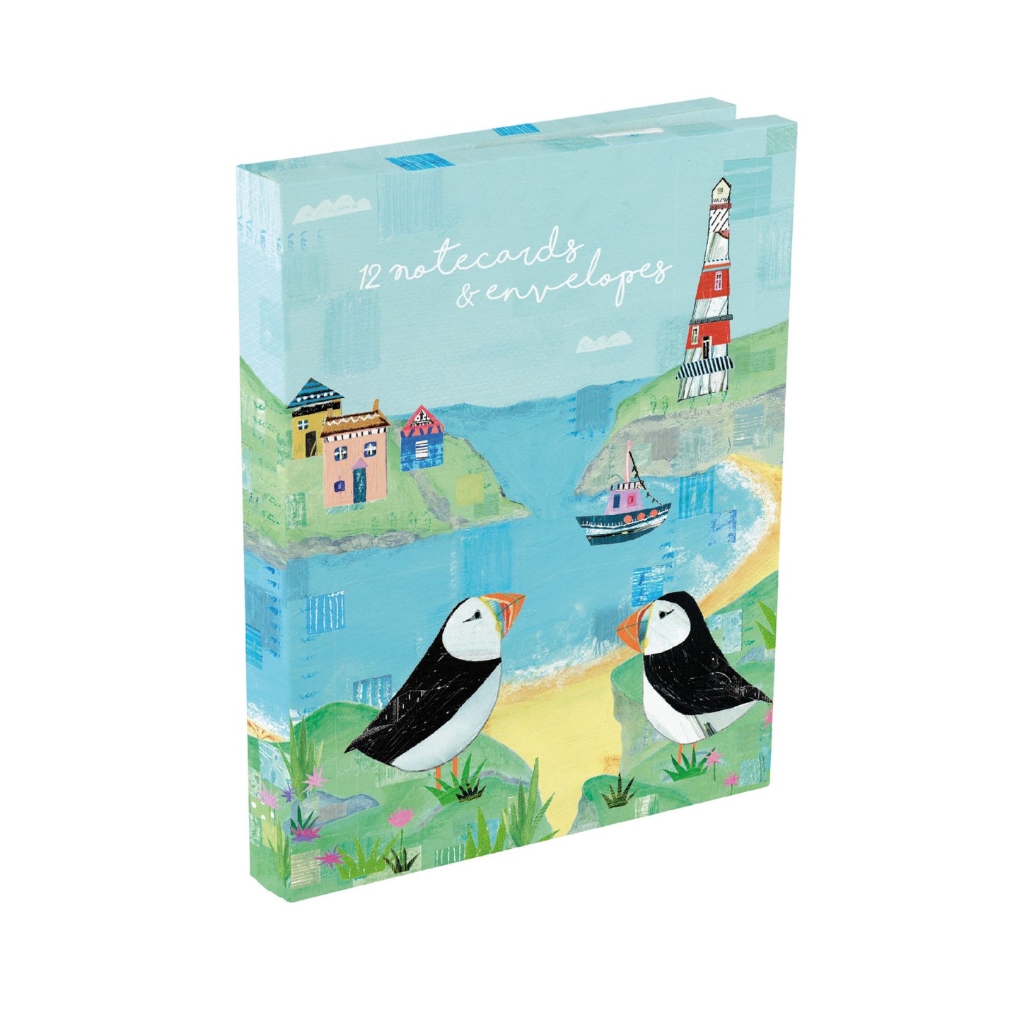Gifted Stationery Notecard Wallet Blue Sea Breeze 12 Notecards & Envelopes
