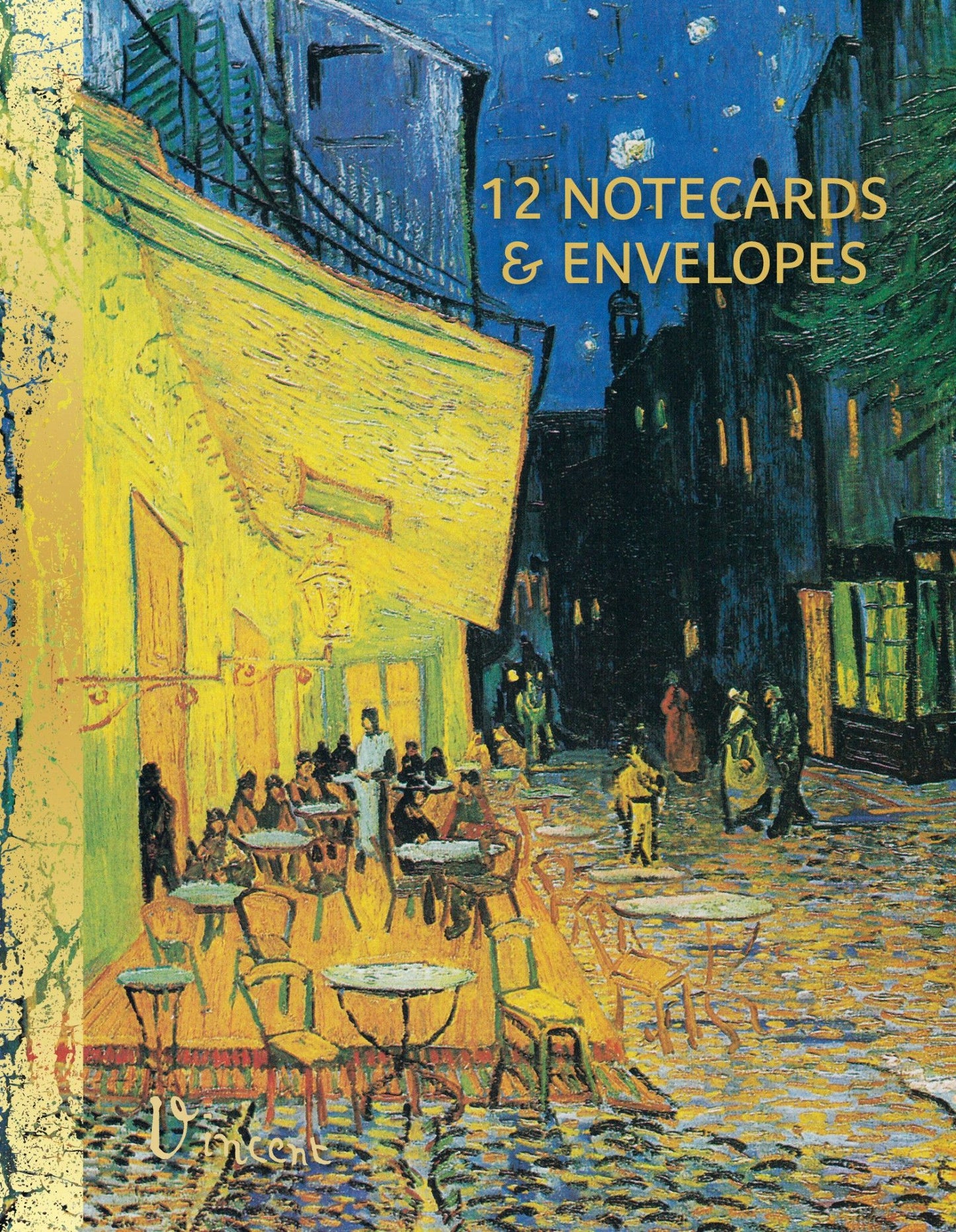 Gifted Stationery Notecard Wallet Blue Van Gogh Starry Night 12 Notecards
