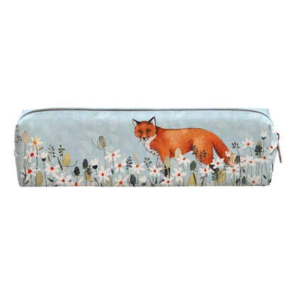 Gifted Stationery Pencil Case Foxy Tales Design Zipped Fabric Pouch