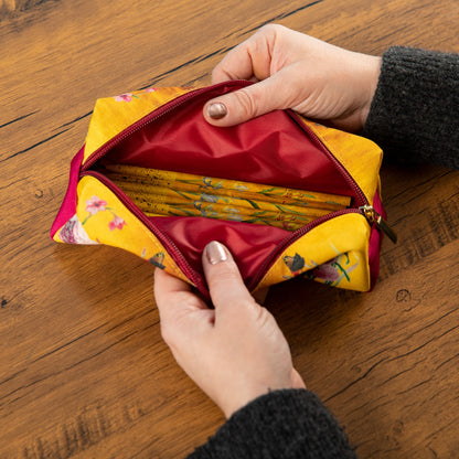 Gifted Stationery Pencil Case Redoute Design Zipped Fabric Pouch