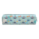 Gifted Stationery Pencil Case Sea Breeze Design Zipped Fabric Pouch