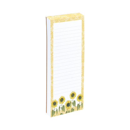 Gifted Stationery Magnetic Shopping List Pad In The Garden Design In Yellow