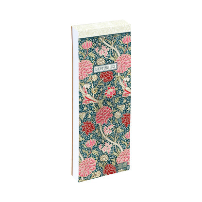 Gifted Stationery Magnetic Shopping List Pad William Morris Cray Design In Red