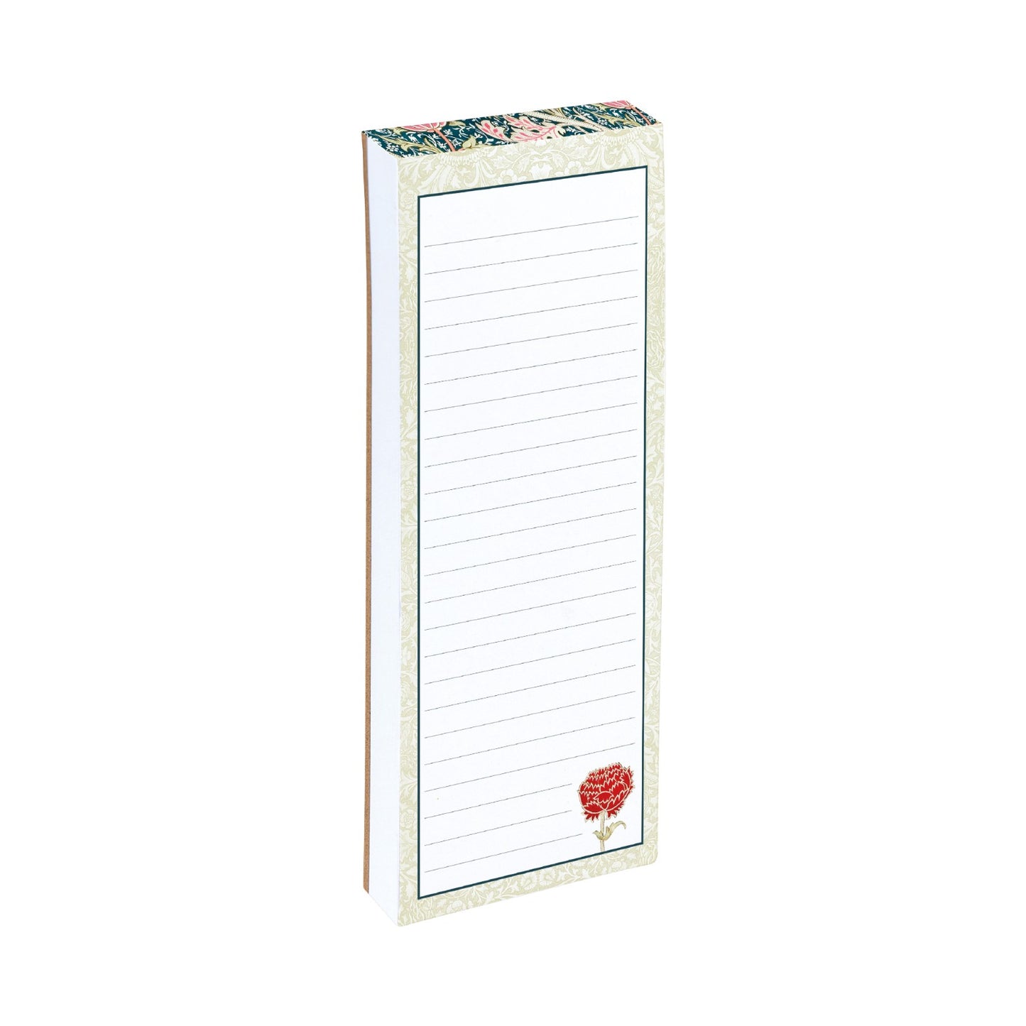 Gifted Stationery Magnetic Shopping List Pad William Morris Cray Design In Pink