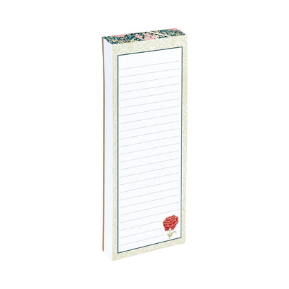 Gifted Stationery Magnetic Shopping List Pad William Morris Cray Design In Pink