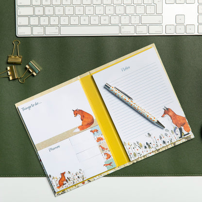 Gifted Stationery Sticky Notes Folder Foxy Tales Design To-Do List Organiser