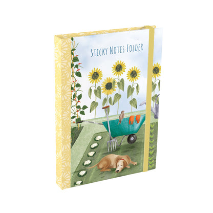 Gifted Stationery Sticky Notes Folder In The Garden Design To-Do List Organiser