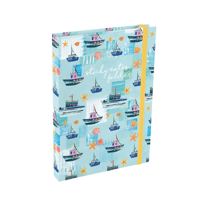 Gifted Stationery Sticky Notes Folder Sea Breeze Design To-Do List Organiser