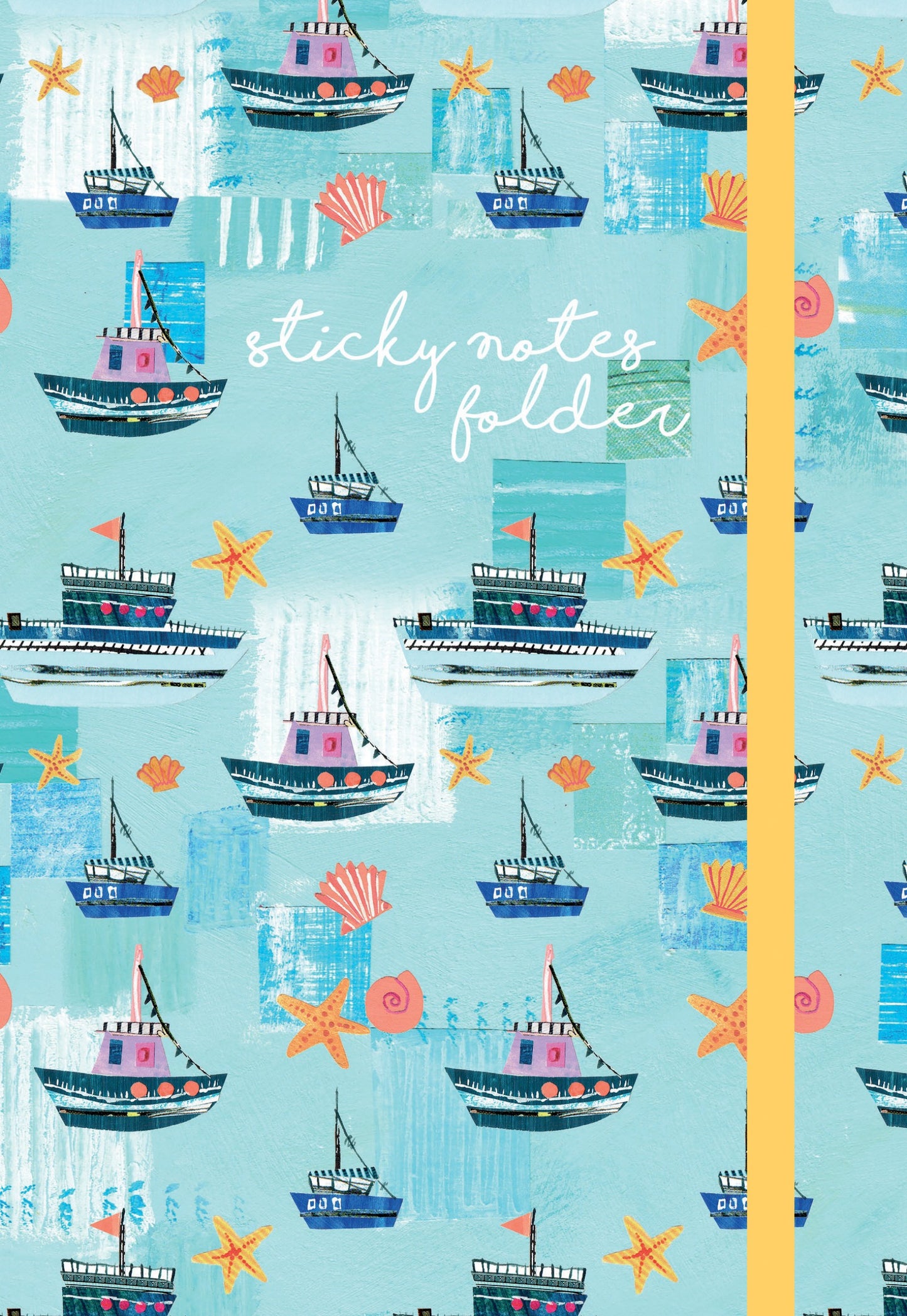 Gifted Stationery Sticky Notes Folder Sea Breeze Design To-Do List Organiser