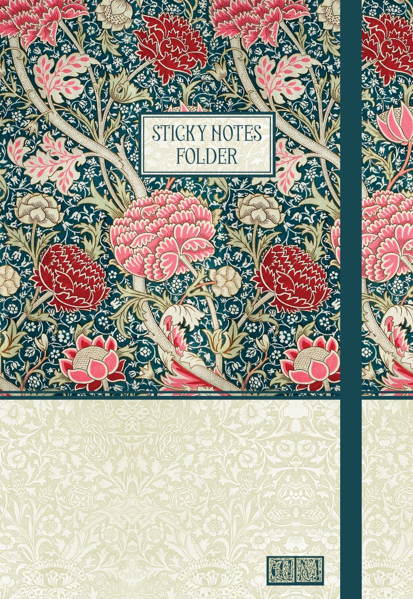 Gifted Stationery Sticky Notes Folder William Morris Cray To-Do List Organiser