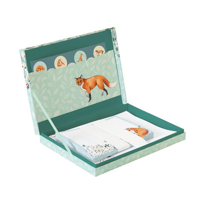Gifted Stationery Writing Set Foxy Tales Design Letter Paper & Envelopes