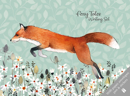 Gifted Stationery Writing Set Foxy Tales Design Letter Paper & Envelopes