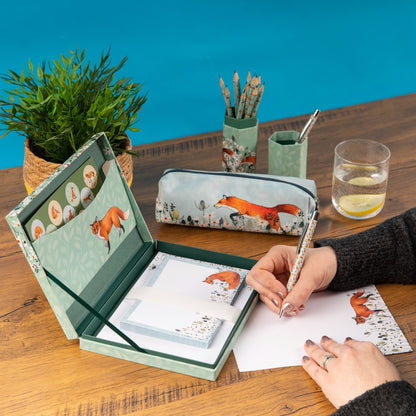 Gifted Stationery Writing Set Foxy Tales Design Letter Paper & Envelopes