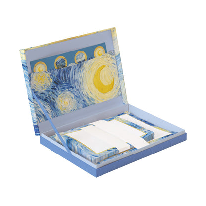 Gifted Stationery Writing Set Van Gogh Starry Night Letter Paper & Envelopes
