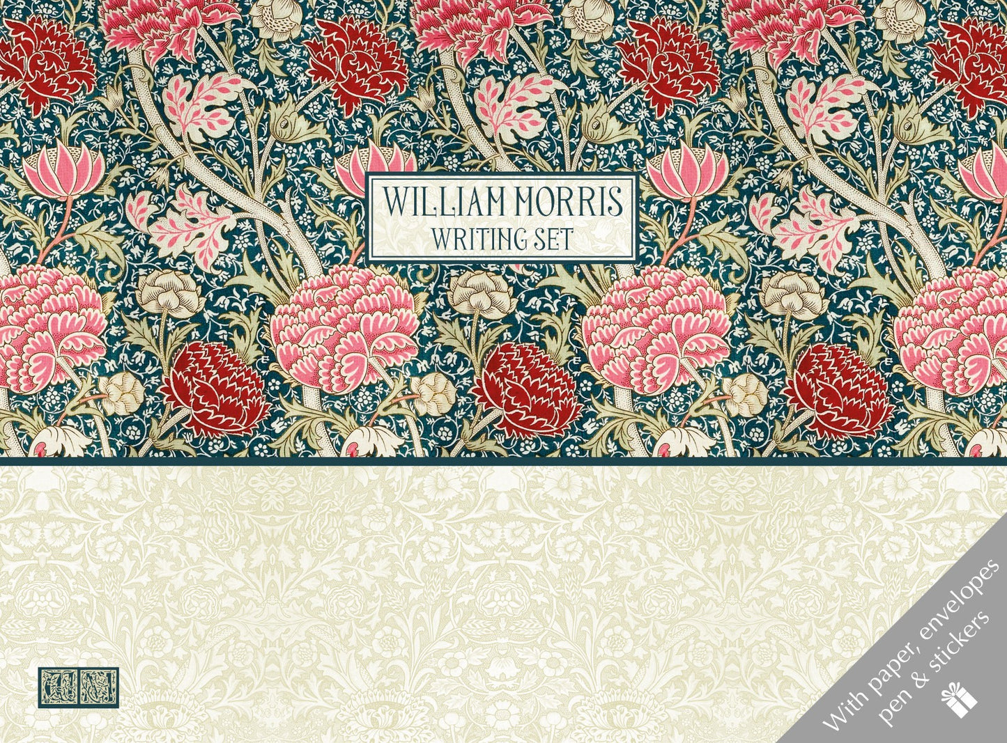 Gifted Stationery Writing Set William Morris Cray Letter Paper & Envelopes