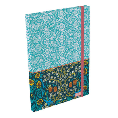 Gifted Stationery A5 Notebook William Morris Blackthorn Design Softcover Lined Journal