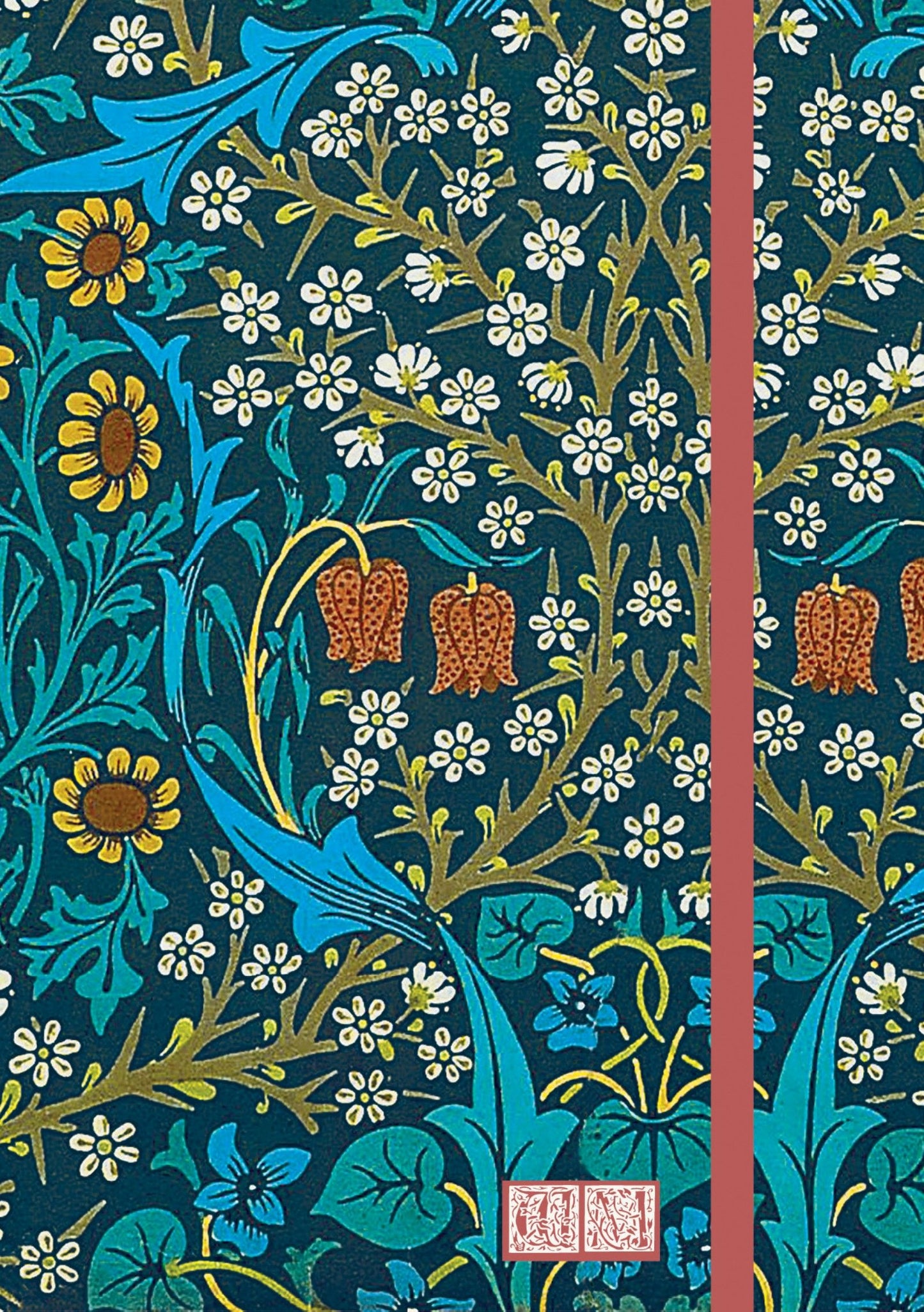 Gifted Stationery A6 Notebook William Morris Blackthorn Softcover Lined Journal
