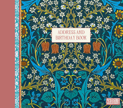 Gifted Stationery Address & Birthday Book William Morris Blackthorn Design