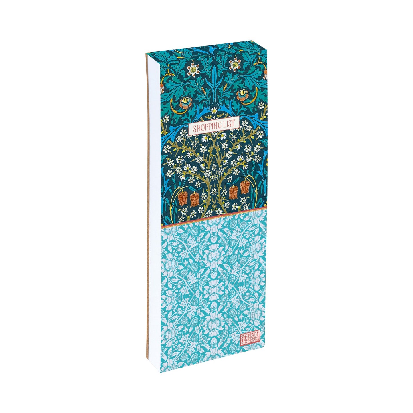 Gifted Stationery Magnetic Shopping List Pad William Morris Blackthorn Blue