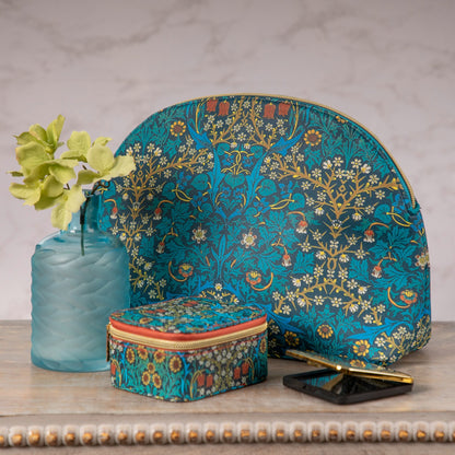 Gifted Stationery Cosmetic Bag William Morris Blackthorn Travel Toiletry Bag