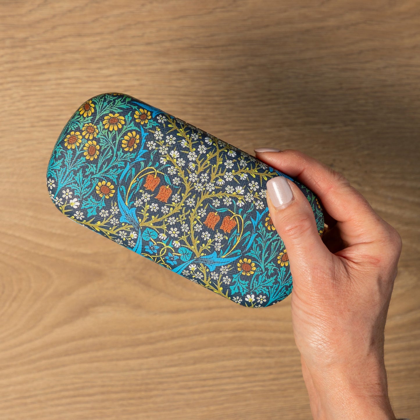 Gifted Stationery Hard Shell Glasses Case William Morris Blackthorn Design