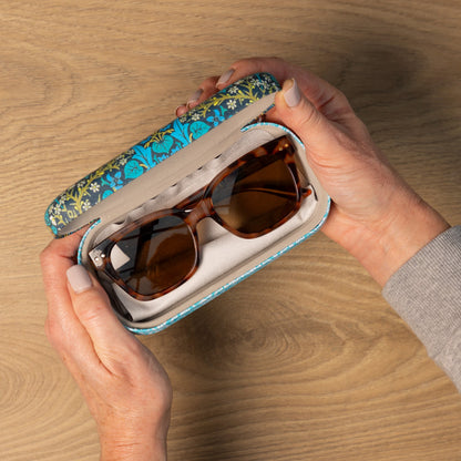 Gifted Stationery Hard Shell Glasses Case William Morris Blackthorn Design