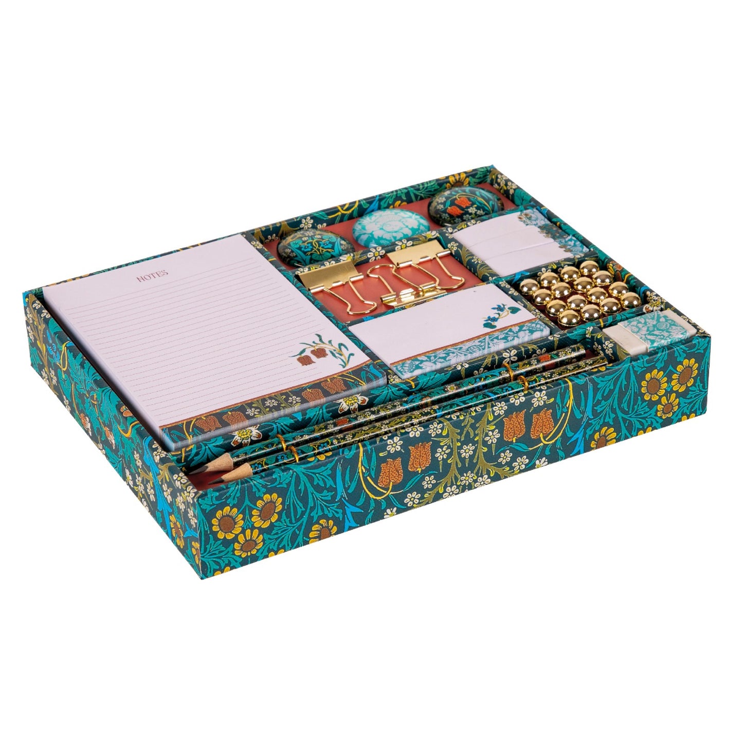 Gifted Stationery Gift Set William Morris Blackthorn Pencils, Pads & Accessories