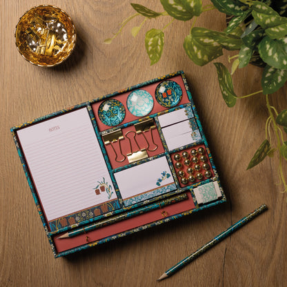 Gifted Stationery Gift Set William Morris Blackthorn Pencils, Pads & Accessories