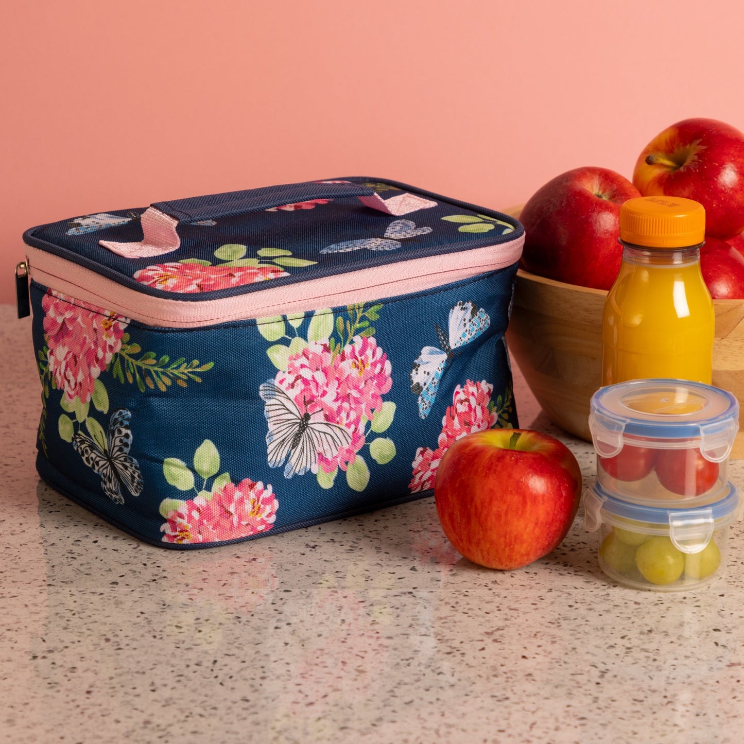 Gifted Stationery Insulated Lunch Bag Flutter Design Work Or Travel