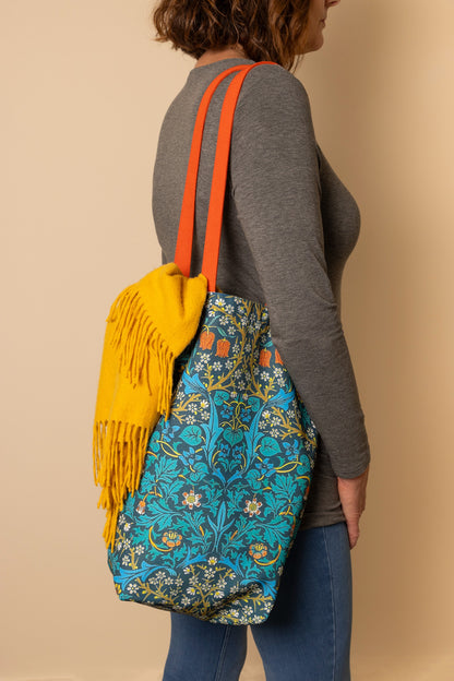 Gifted Stationery Tote Bag William Morris Blackthorn Design Fabric Shopping Bags