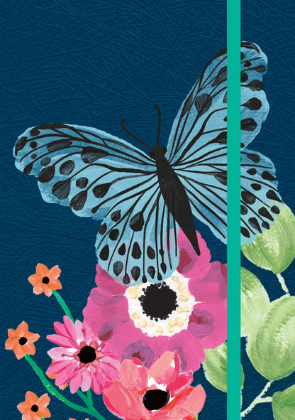 Gifted Stationery A6 Notebook Flutter Design Softcover Lined Pocket Journal