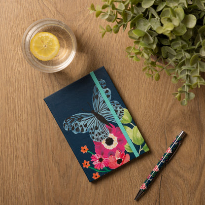 Gifted Stationery A6 Notebook Flutter Design Softcover Lined Pocket Journal