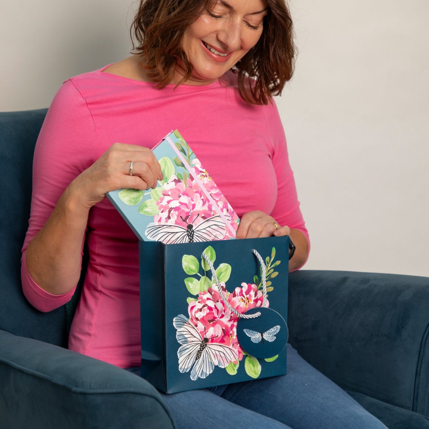Gifted Stationery Medium Gift Bag Flutter Design Gift Wrapping Bags