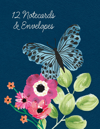 Gifted Stationery Notecard Wallet Flutter Design 12 Notecards & Envelopes