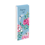 Gifted Stationery Magnetic Shopping List Pad Flutter Design In Blue
