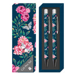 Gifted Stationery Twin Pen Set Flutter Design Pair Pens In Gift Box