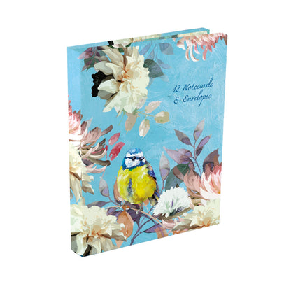Gifted Stationery Notecard Wallet Blue Symphony Design 12 Notecards & Envelopes