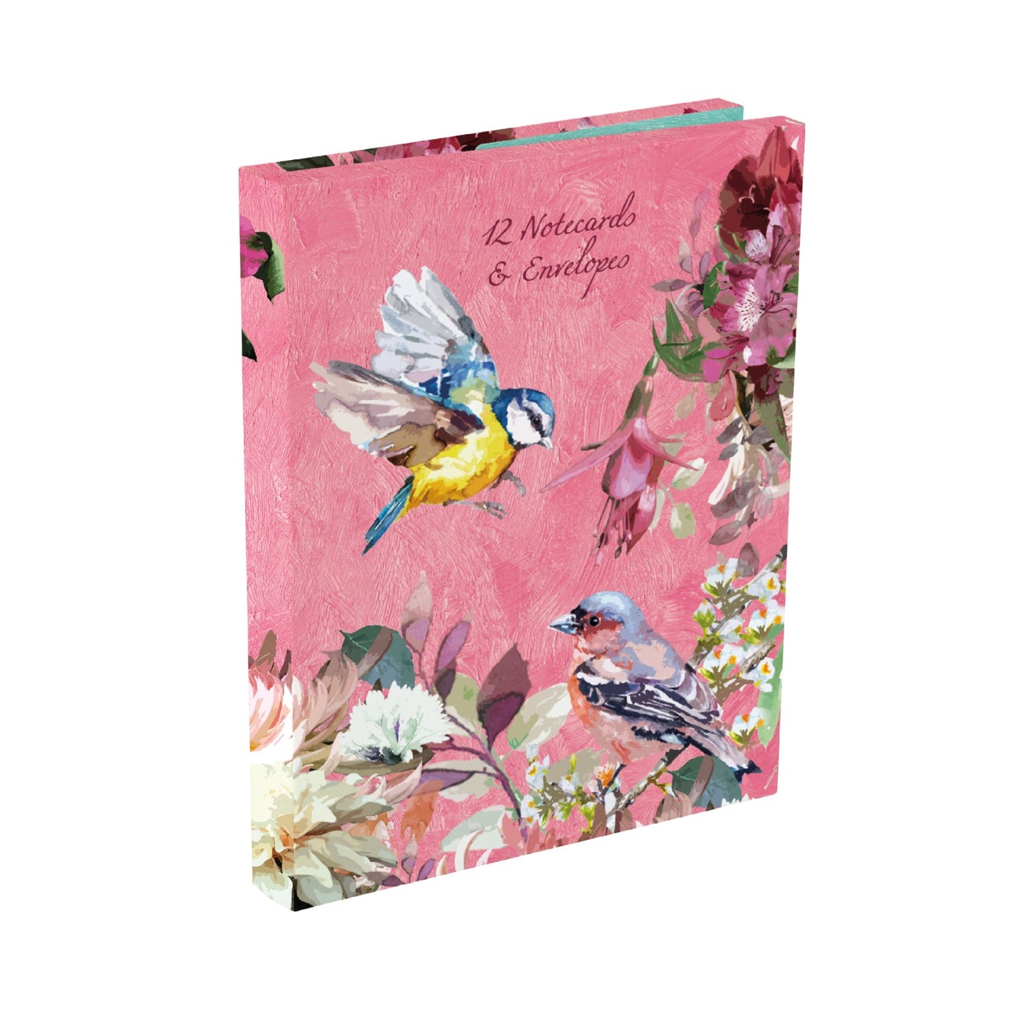 Gifted Stationery Notecard Wallet Pink Symphony Design 12 Notecards & Envelopes