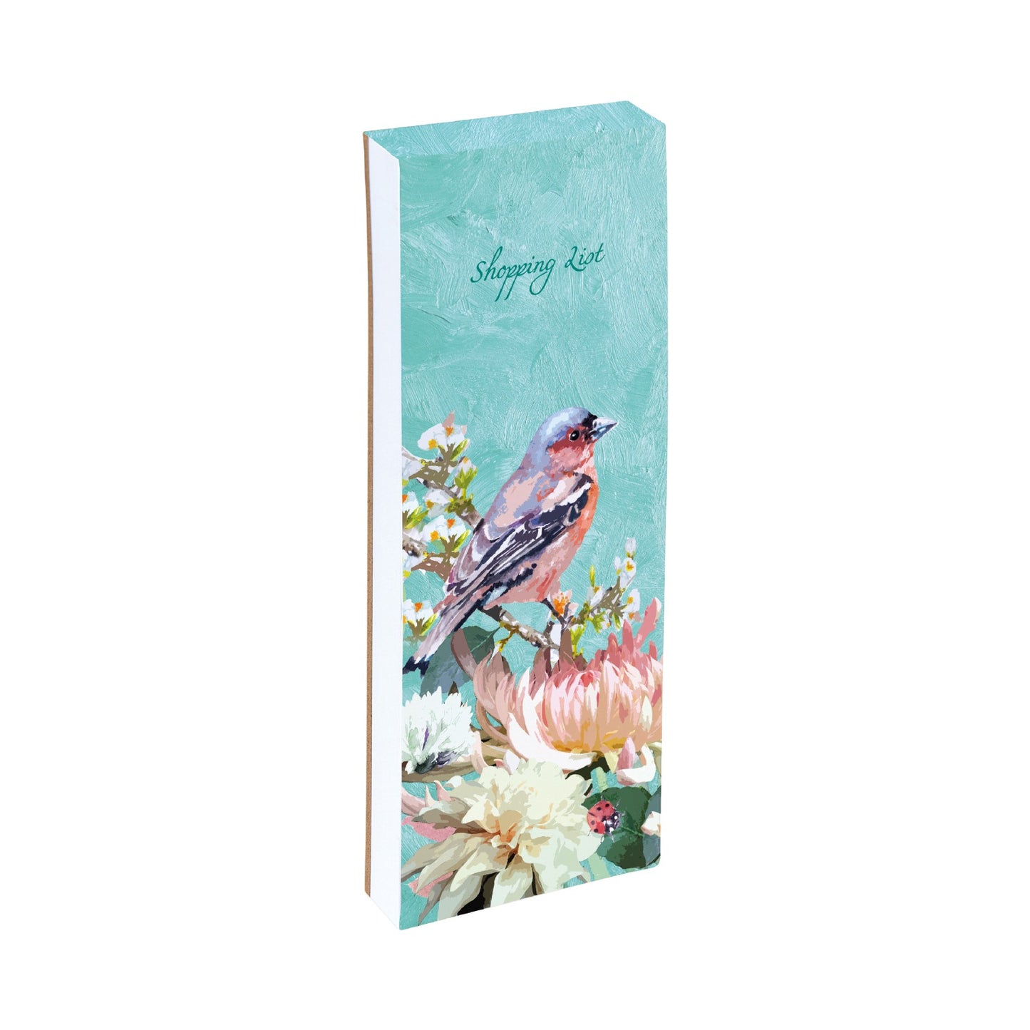 Gifted Stationery Magnetic Shopping List Pad Symphony Chaffinch Design