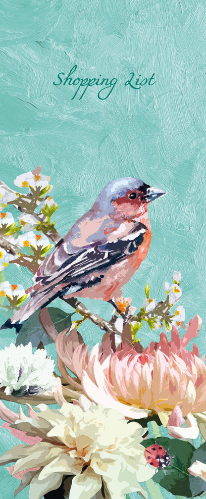 Gifted Stationery Magnetic Shopping List Pad Symphony Chaffinch Design
