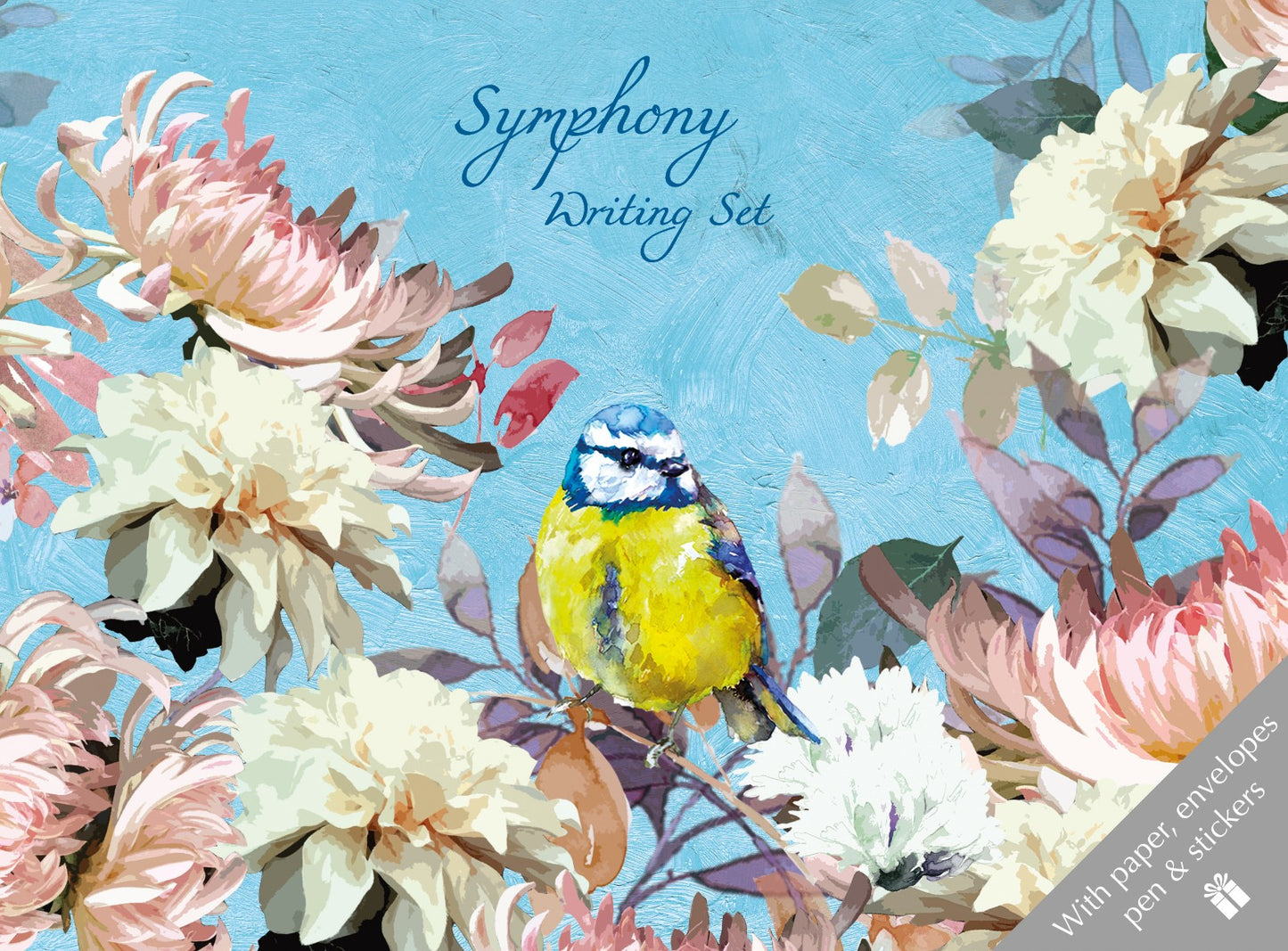 Gifted Stationery Writing Set Symphony Design Letter Paper & Envelopes