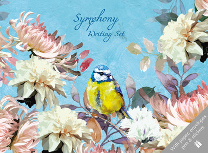 Gifted Stationery Writing Set Symphony Design Letter Paper & Envelopes