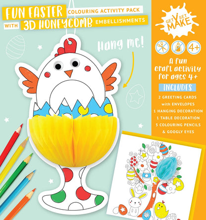 Easter Chick Get Set Make Activity Pack Colouring In Set