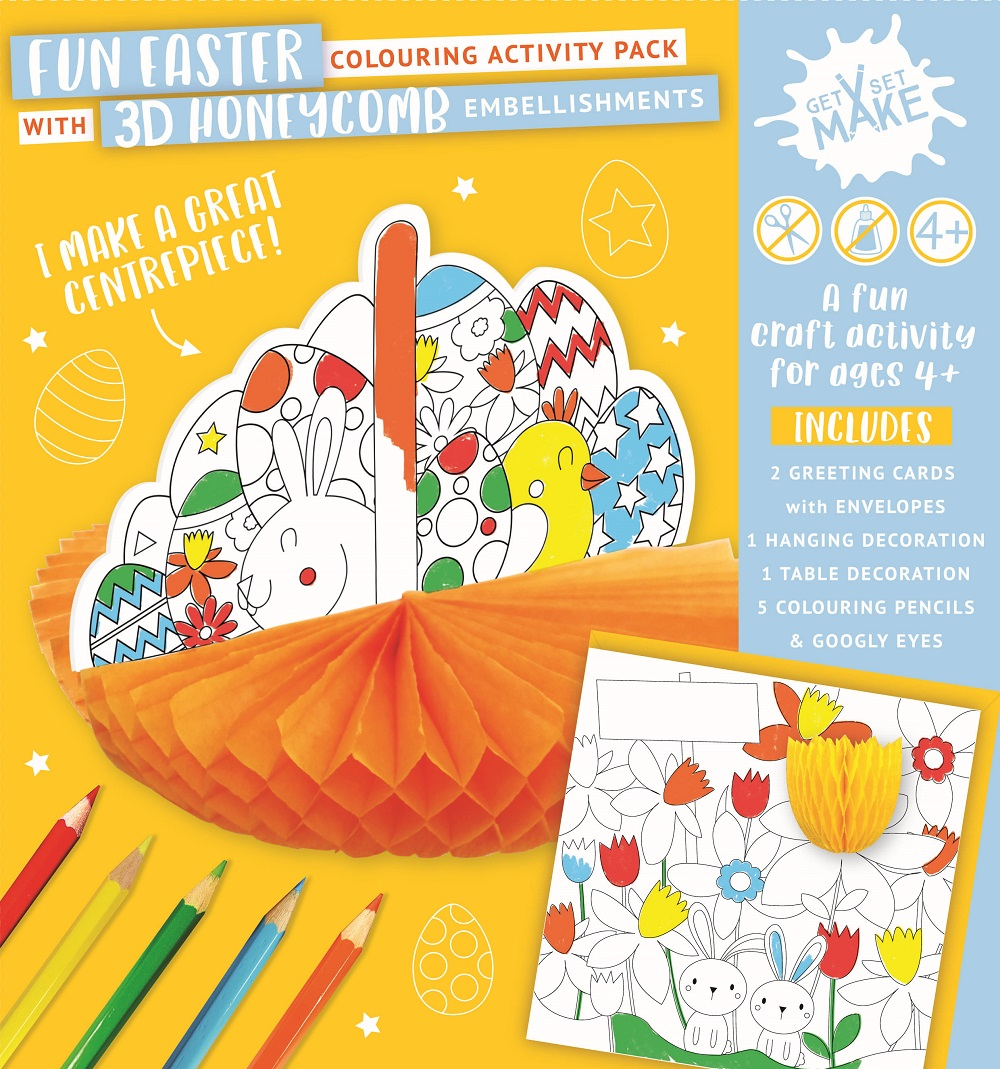 Easter Basket Get Set Make Activity Pack Colouring In Set