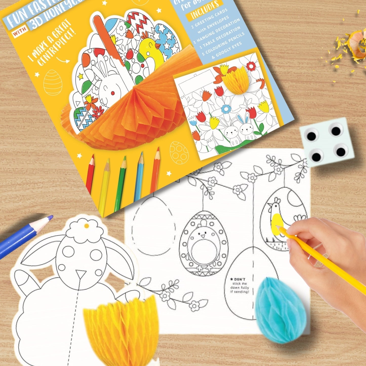 Easter Basket Get Set Make Activity Pack Colouring In Set