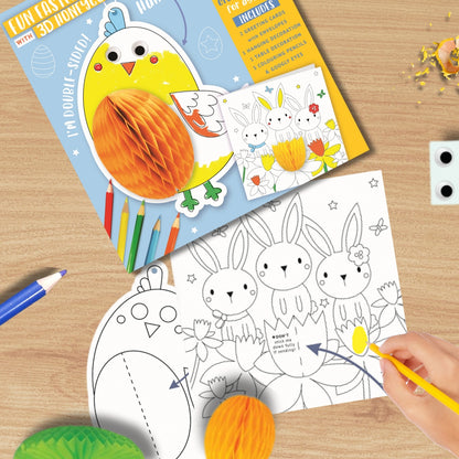 Fun Easter Chick Get Set Make Activity Pack Colouring In Set